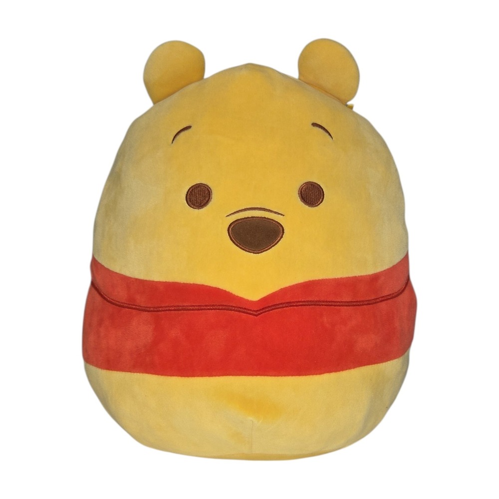 Disney Winnie the Pooh Squishmallows Plush Yellow Red Stuffed Animal Toy